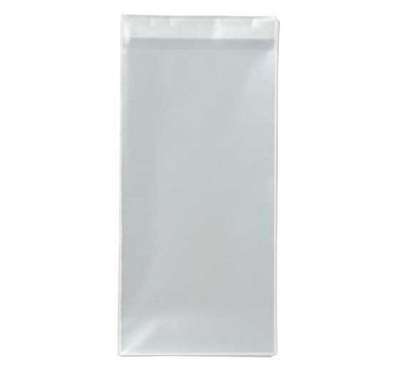 VBS 50 Custodie Autoadesive Per Carte – Trasparenti, Formato 25 X 11,6 Cm, Perfette Per Biglietti Regalo E Organizzazione