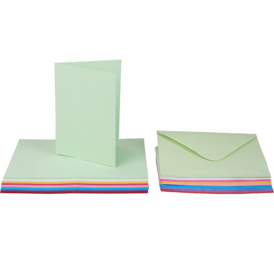 Cartes doubles avec enveloppes VBS « Classic », 40 pc.