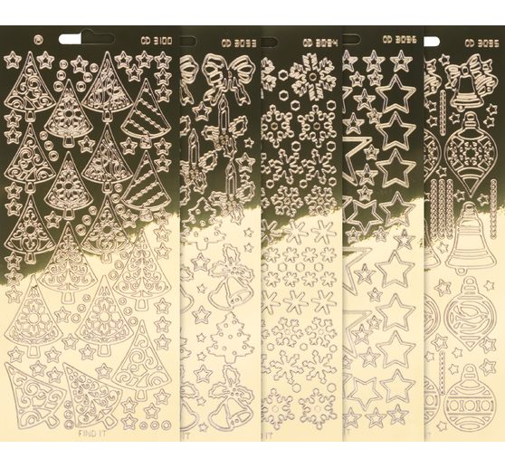 VBS reliëfstickerset "Xmas"