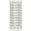Reliëfsticker "Pasen" Zilver