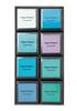Ink Pads-Set, eight-piece.