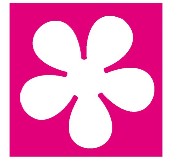 Motivlocher Retro Blume, 1,6 cm