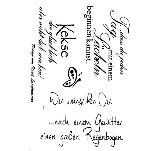 Clear Stamps "Wir wünschen Dir"