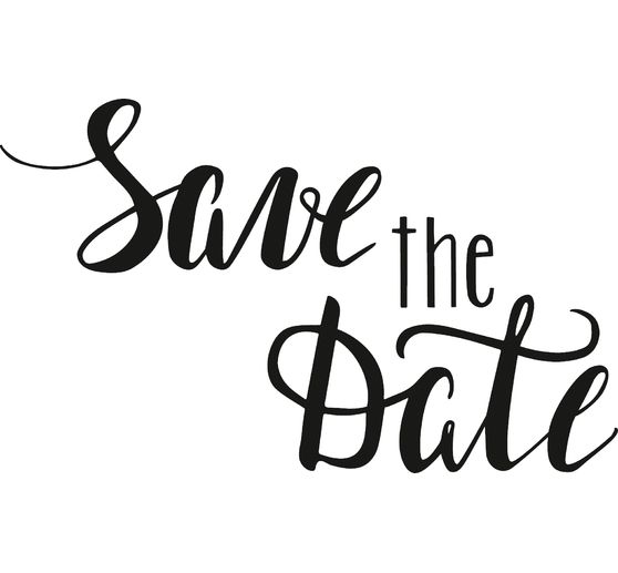 Tampon en bois « Save the Date »
