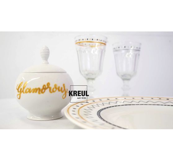 Glass & Porcelain Pen - Glamour KREUL, set de 4