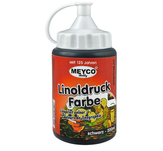 Peinture pour linogravure, 200 ml, noir