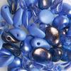 Assortiment de perles en verre « Lili Petal Deluxes », 6x8 mm