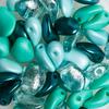 Assortiment de perles en verre « Lili Petal Deluxes », 6x8 mm