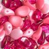 Glaskralen-Meng "Lili Petal Deluxes" Roze