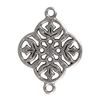 Charms connector "Ornament" Silver