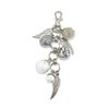 Schlüssel- Taschenanhängerset "Lucky Charms" Silber