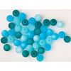Polaris bead mix, 8mm, 45 pieces Blue