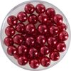 Crystal Renaissance glass wax bead, 6mm, 40 pieces Red