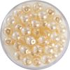Crystal Renaissance glazen waxparel, 6mm, 40 stuks Créme