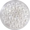 Crystal Renaissance glazen waxparel, 6mm, 40 stuks Sneeuwwit