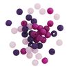 Mélange de perles polaris, 6 mm, 45 pc. Violet