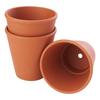 Terracotta-rose pots, 3 pcs