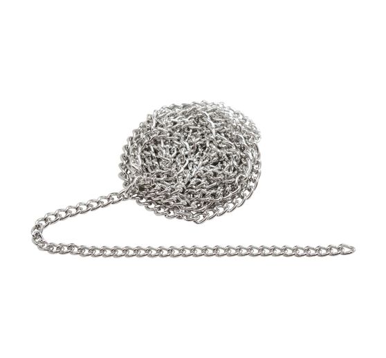 Schakelketting, 1 m, aluminium, ca. B 3 x H 4 mm