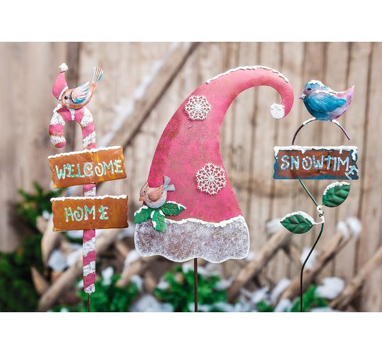 VBS Gartenstecker "Weihnachtsmütze"