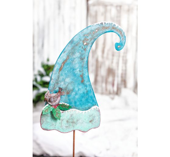 VBS Gartenstecker "Weihnachtsmütze"