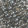 Crystal Renaissance glasparel, 4mm, 75 stuks Zilvergrijs