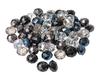 Glass cut beads, 10 mm, 35 pieces