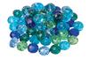 Glass cut beads, 10 mm, 35 pieces