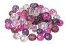 Glass cut beads, 10 mm, 35 pieces