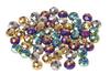 Glass cut beads, 10 mm, 35 pieces