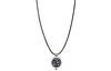 Collier Frame en coton, Noir, env. 70 cm