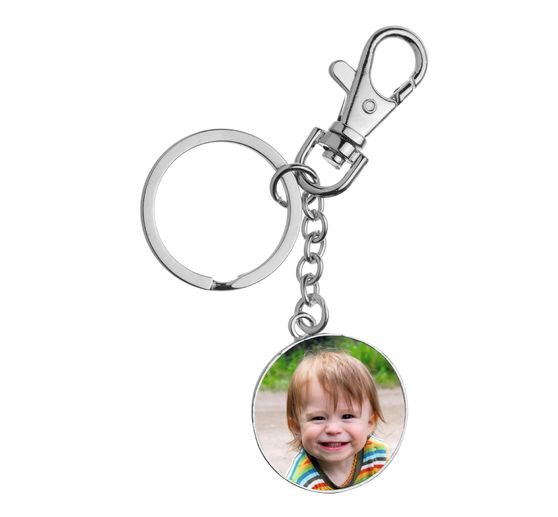 Cabochon-sleutelhanger met Karabiner sieraden sieraden "Ronde"