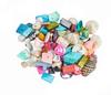 Schelpkorrels, kleurige mix, 100 g