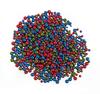 Perles en cire, mélange rouge bleu vert