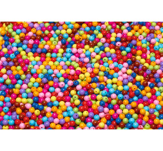 Perles VBS « Multicolore opaque », 500 g