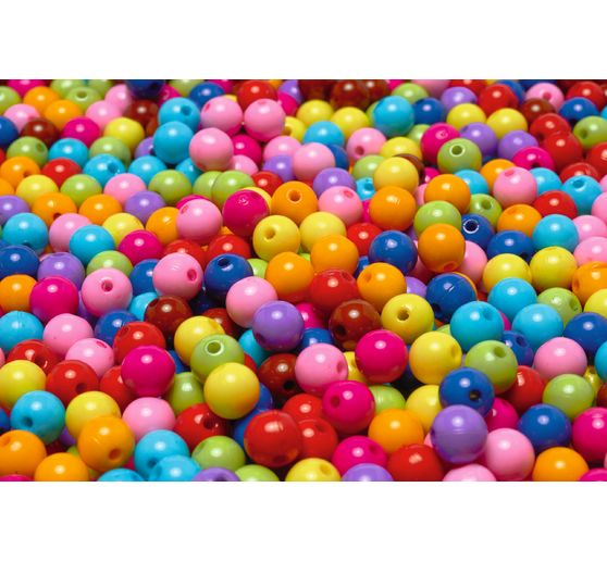 Perles VBS « Multicolore opaque », 500 g