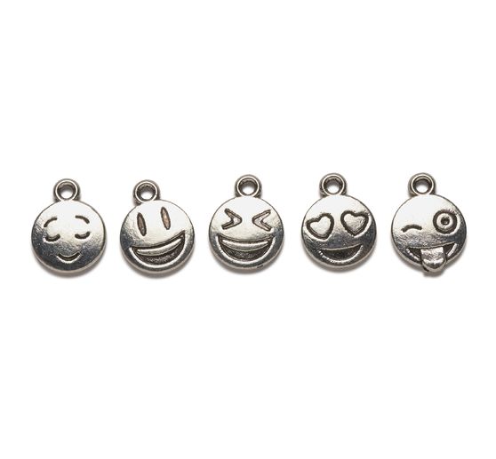 VBS Charms-Decoratieve hanger "Emoticon"