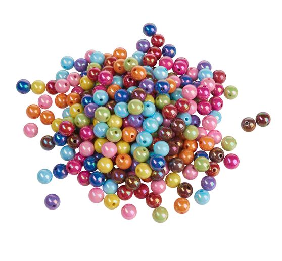 VBS Acrylic beads "Colorful opaque", Ø 12 mm, 250 g