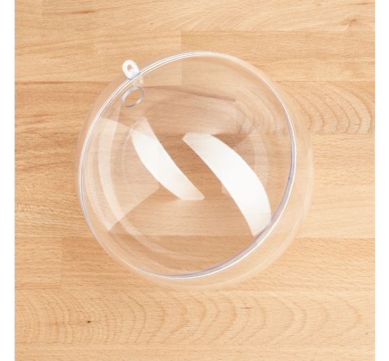 Boule acrylique avec perc&eacute;e, &Oslash; 16 cm