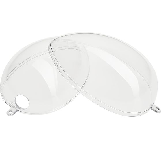 Acrylic egg with hole, 12 cm