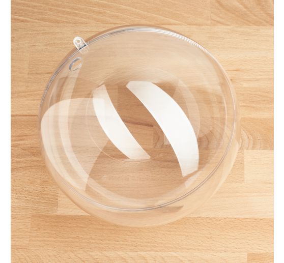 Boule acrylique avec perc&eacute;e, &Oslash; 20 cm