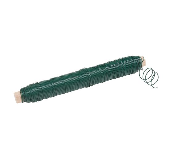 Fil de bobinage, Vert, 0,65 mm, rouleau env. 34 m