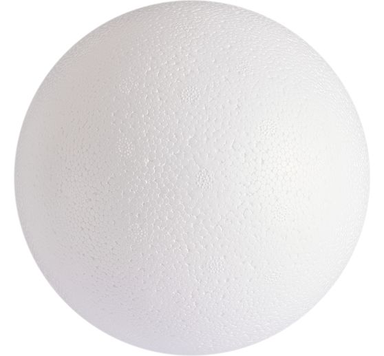 Styroporkugel, Ø 15 cm, 2-teilig