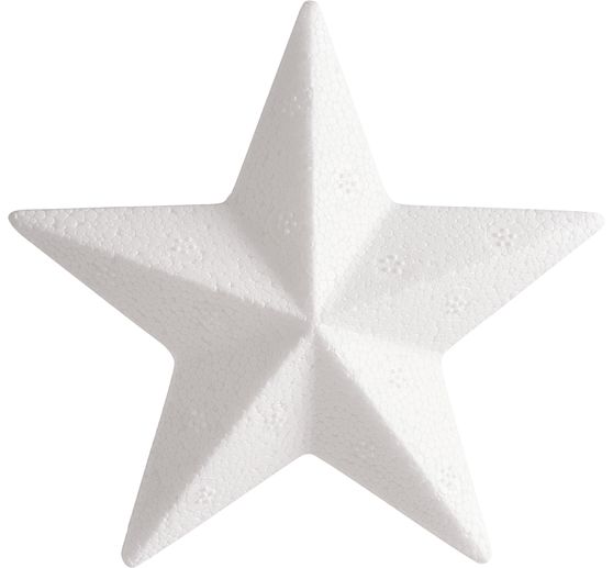 Styroporform Stern, 10 cm