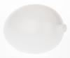 Plastic egg white, with socket, 10 x 7 cm