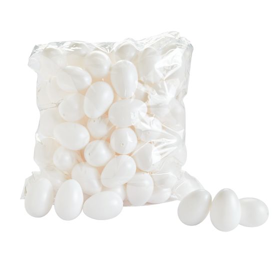 VBS Decorative eggs "White", 100 pieces