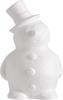 Styroporform Schneemann mit Hut, 17 cm
