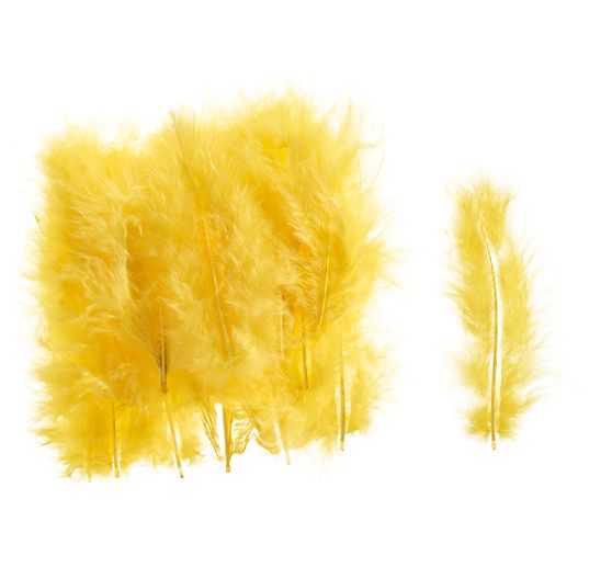 Marabou feathers, about 15 pieces