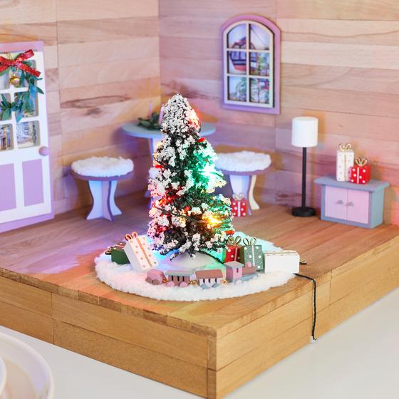 Miniatur-Szene Weihnachtszimmer