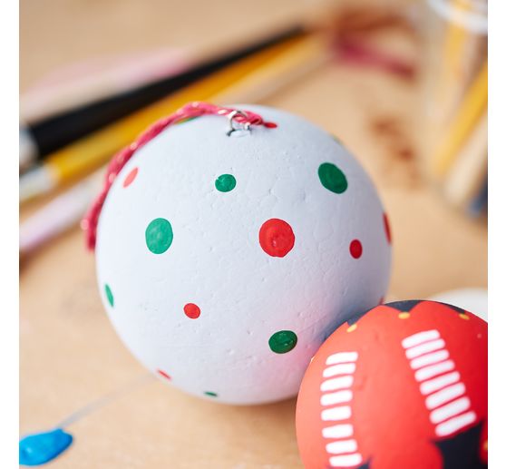 Set de boules en polystyr&egrave;ne VBS