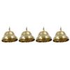Metalen belletjes, 22 mm, 4 stuks Goud
